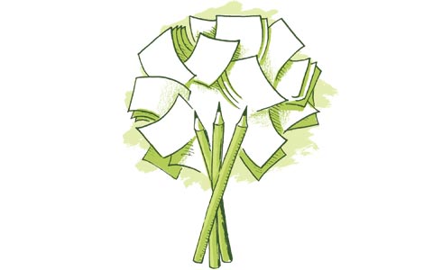 Árvore de papel